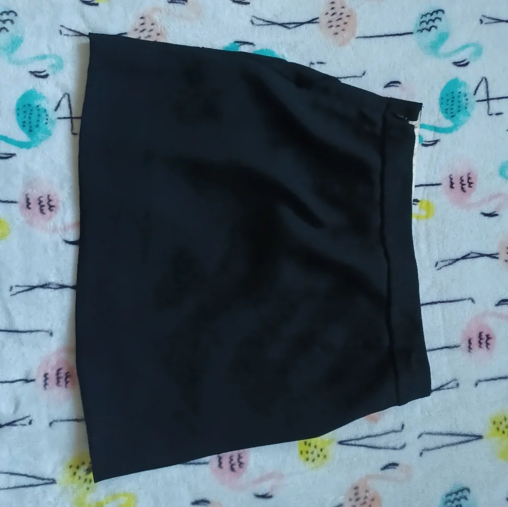 J CREW black mini skirt size 0 - Picture 7 of 8
